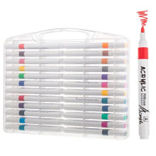 iLike Marker Set 48 Colors Dual-Tip Professional Drawing Markers Multicolor