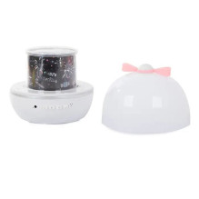 Kiddyz WH-16E sapnų projekcinė naktinė lempa (12x12xm) su 6 raštų plėvelėmis, įkraunama per USB-C, balta Kiddyz WH-16E sapnų projekcinė naktinė lempa (12x12xm) su 6 raštų plėvelėmis, įkraunama per USB-C, balta