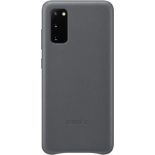 Samsung Galaxy S20 Leather Cover case Gray