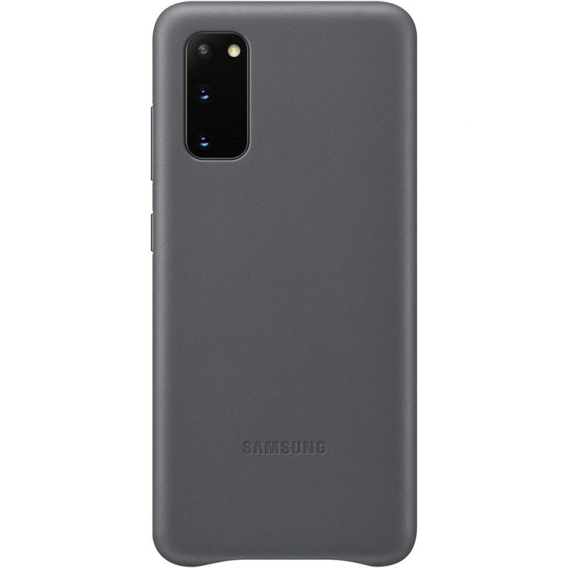 Samsung Galaxy S20 Leather Cover case Gray
