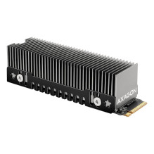 Axagon AXAGON CLR-M2XT passive - M.2 SSD, 80mm SSD, ALU body, silicone thermal pads, height 20mm