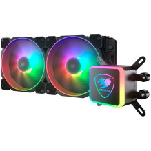 COUGAR GAMING COUGAR AQUA ARGB 280 AiO Liquid Watercooling, 140mm RGB fan x2, remote control