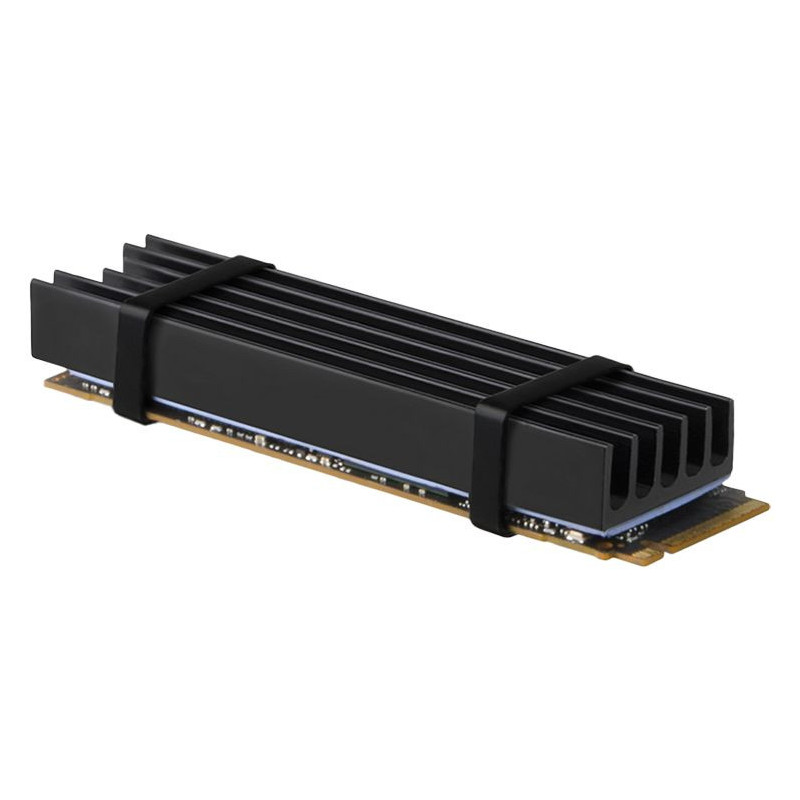 Axagon AXAGON CLR-M2L10 passive - M.2 SSD, 80mm SSD, ALU body, silicone thermal pads, height 10mm