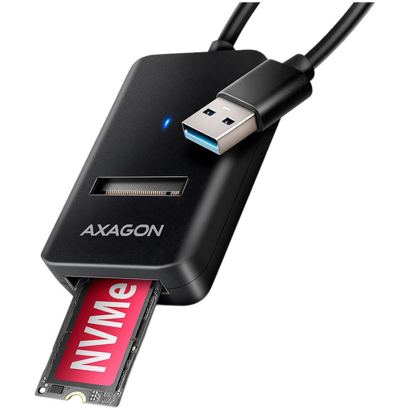 Axagon AXAGON ADM2-AM USB-A 3.2 Gen2 - 1x NVMe / SATA SDD Adapter