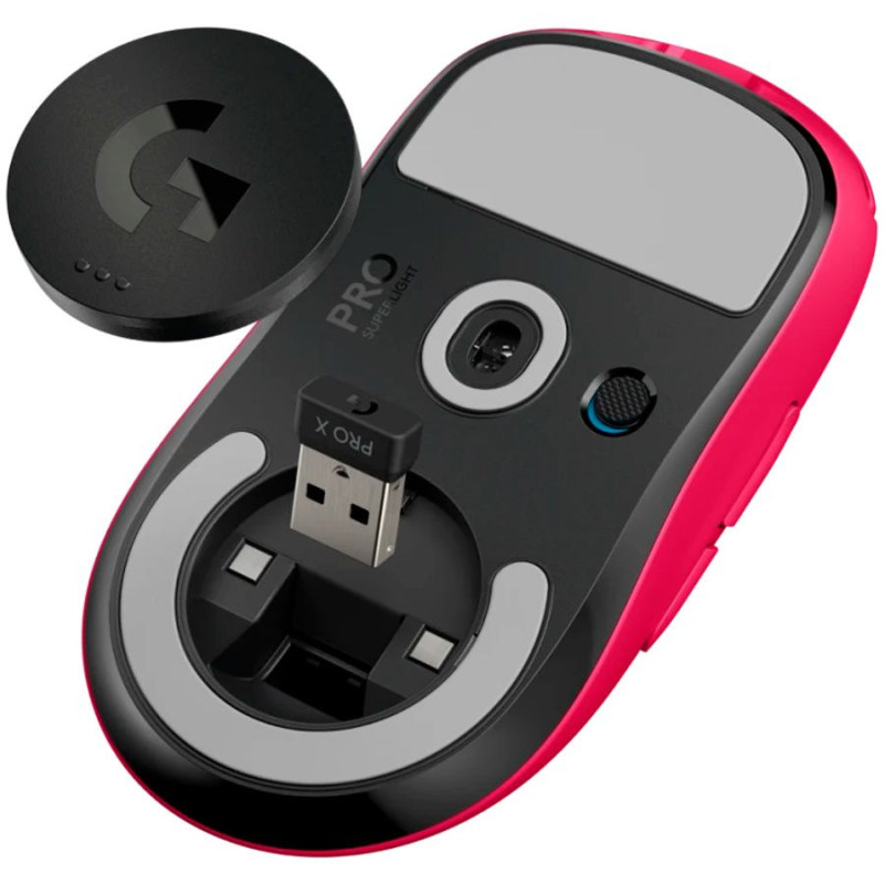 Logitech LOGITECH G PRO X SUPERLIGHT 2c compact wireless gaming mouse - PINK - 2.4GHZ- EER2-933