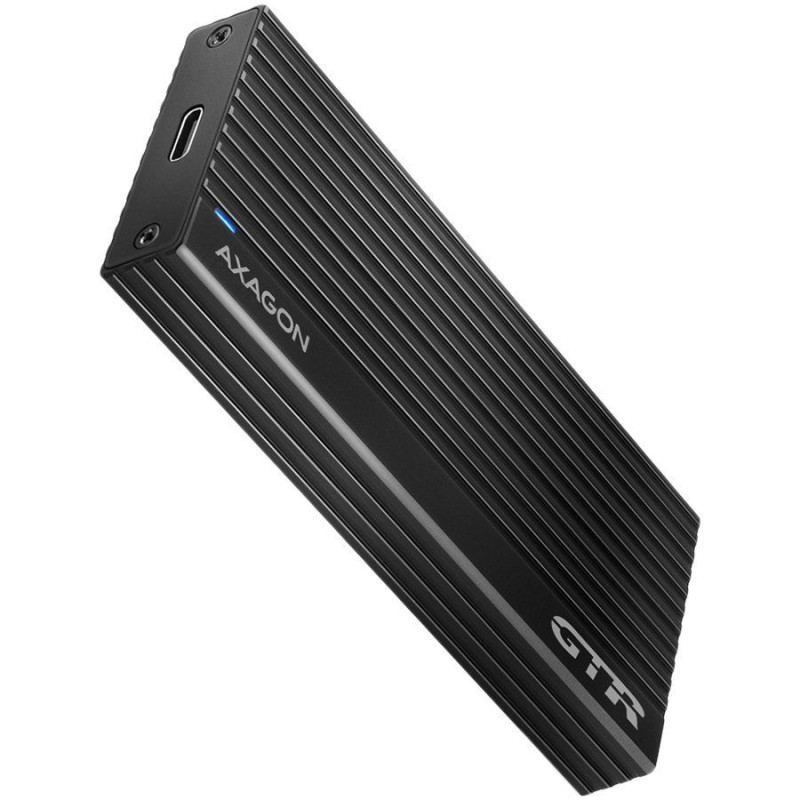 Axagon Superfast external AXAGON EEM2-GTR THIN RIB box with USB 3.2 Gen 2 interface is designed for NVMe (PCI-Express) M