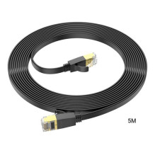 Hoco US07 General pure copper flat network cable(L 5M) Black