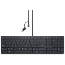 Dell , Collaboration Keyboard , KB525C , Keyboard , Wired , US (QWERTY) , Black , USB-C
