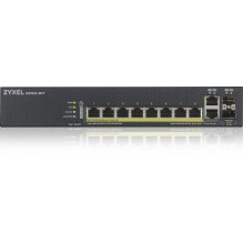 ZYXEL NETWORKS ZYXEL GS1920-8HPV2, 10 PORT SMART MANAGED SWITCH 8X GIGABIT COPPER AND 2X GIGABIT DUAL PERS., HYBRID MODE