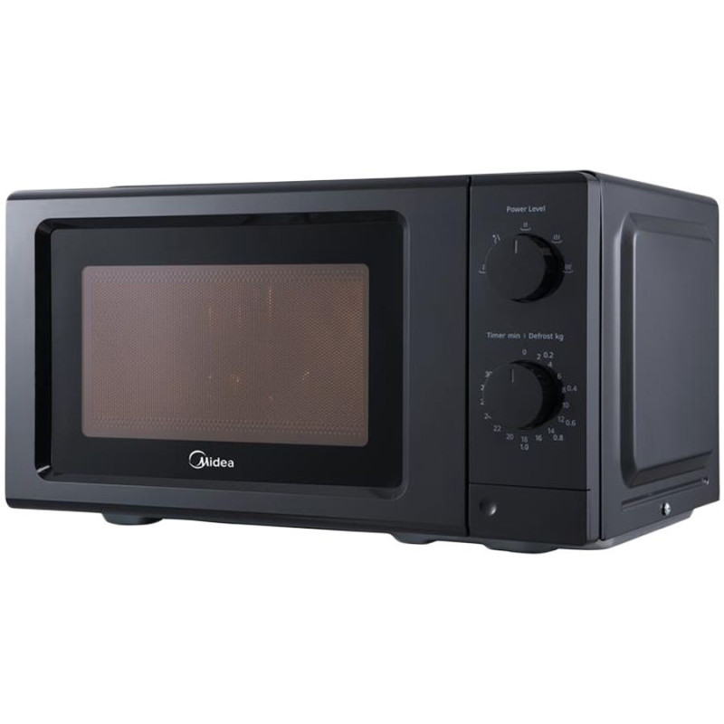 Midea Power 700 W, Volume: 19 l, Control: mechanical, Turntable material: Glass, Homogeneous cooking, Eco-friendly, 10 Y
