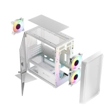 Computer Case - Logic Ports ARGB Mini White