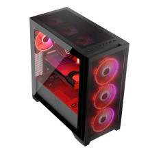 Computer Case - Modecom Volcano Expanse S APEX ARGB, Black