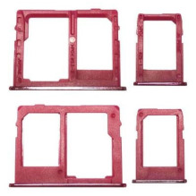 SIM card holder Samsung J415 J4+ / J610 J6+ Rose Pink (2pcs) original (used Grade A)