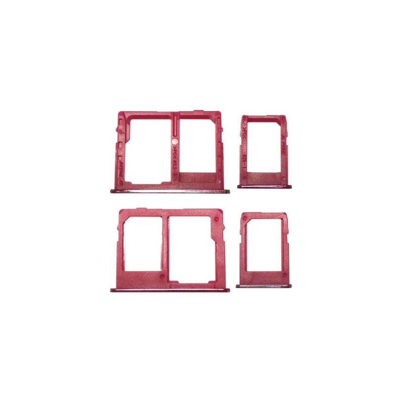 SIM card holder Samsung J415 J4+ / J610 J6+ Rose Pink (2pcs) original (used Grade A)