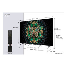 TCL 65C69K TV 165.1 cm (65") 4K Ultra HD Smart TV Wi-Fi Metallic