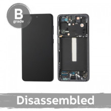 Screen for Samsung G990 S21 FE 5G with frame / Graphite / (9 / 10 used)