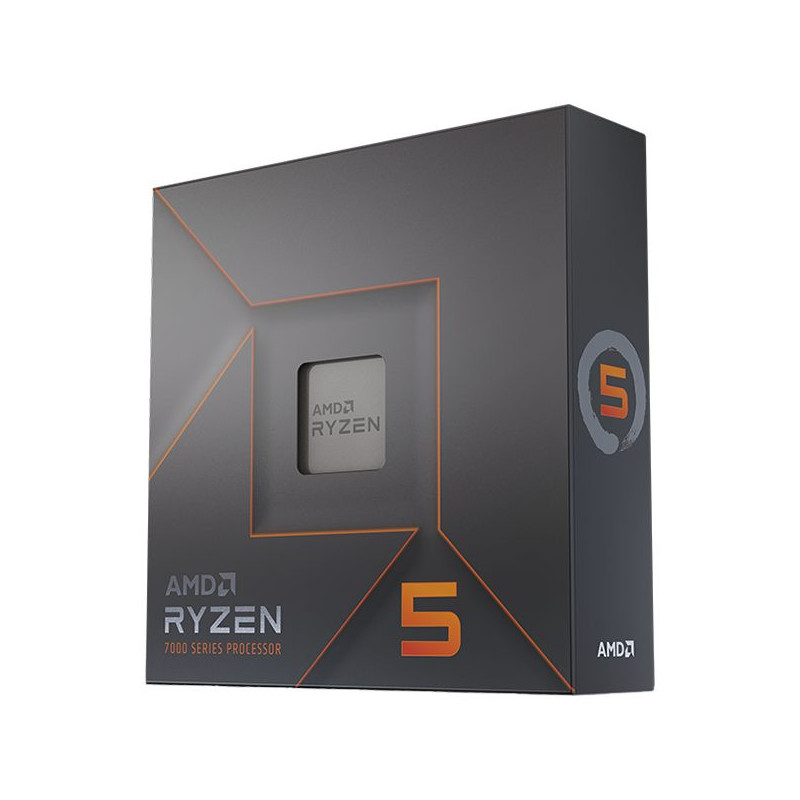 AMD CPU Desktop Ryzen 5 6C / 12T 7600X (4.7 / 5.0GHz Boost,38MB,105W,AM5) box, with Radeon Graphics