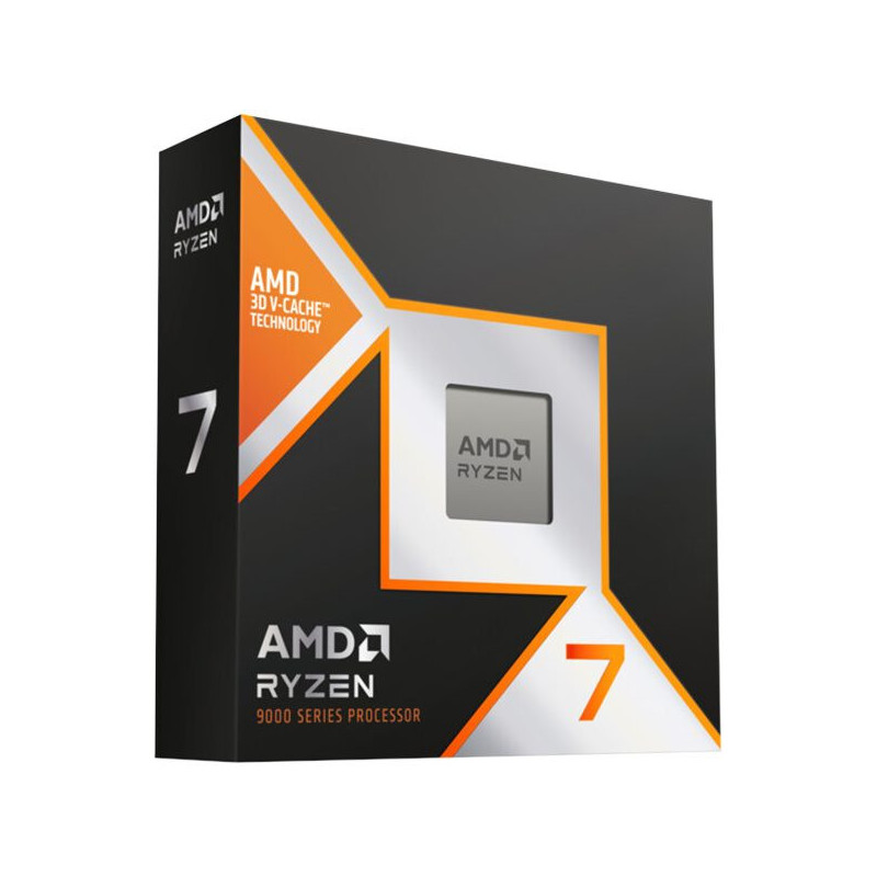 AMD CPU Desktop Ryzen 7 8 / 16T 9800X3D (5,2 GHz, 104 MB, 120 W, AM5) dėžutė su Radeon Graphics