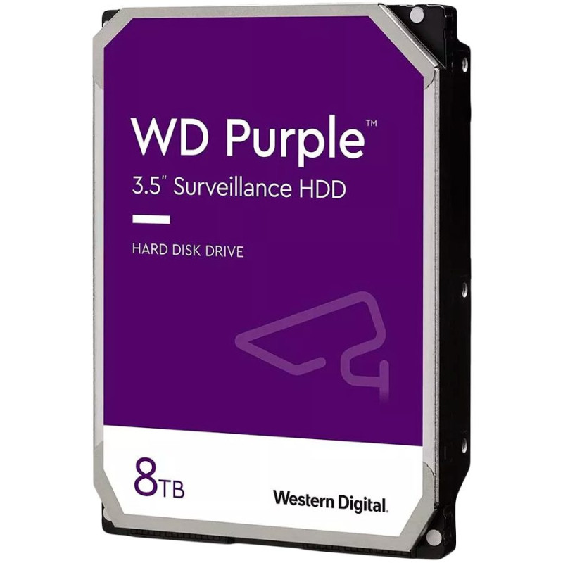 HDD vaizdo stebėjimas WD Purple 8TB CMR, 3,5\'\', 256MB, 5640 RPM, SATA, TBW: 180