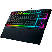 Razer Ornata V3 Tenkeyless, žemo profilio žaidimų klaviatūra, JAV išdėstymas, 8 Razer Chroma™ RGB apšvietimo zonos, tam 