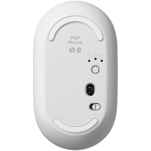 LOGITECH POP pelė su jaustukais – BALTA – BT – EMEA28i-935 – FY25,TERRA