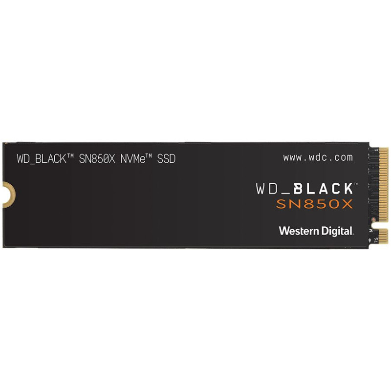 SSD WD Black SN850X 4TB M.2 2280 PCIe Gen4 x4 NVMe, skaitymas / rašymas: 7300 / 6600 MBps, IOPS 1200K / 1100K, TBW: 2400