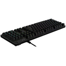 LOGITECH G513 laidinė LIGHTSYNC mechaninė žaidimų klaviatūra – CARBON – US INT\'L – USB – TACTILE
