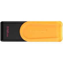 „Kingston“ 512 GB nešiojamasis USB 3.2 „Gen 1“ „DataTraveler Exodia S“ (juodas / geltonas)