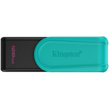 Kingston 128GB Portable USB 3.2 Gen 1 DataTraveler Exodia S (Black / Turquoise)