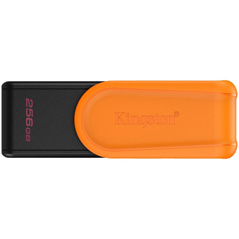 „Kingston“ 256 GB nešiojamasis USB 3.2 „Gen 1“ „DataTraveler Exodia S“ (juodas / oranžinis)
