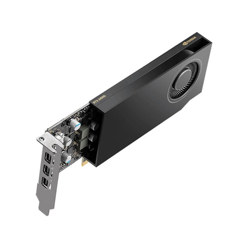 PNY NVIDIA A1000 8GB LowProfile OEM Version, PCI-Express 4.0 x16, LP, 8 GB GDDR6 128-bit, 4x Mini DP 1.4, 1x LP bracket