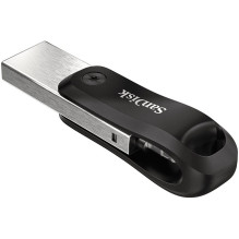SanDisk iXpand Flash Drive Go 128GB - USB3.0 + Lightning - for iPhone and iPad