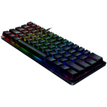 „Razer Huntsman Mini“ (raudonas jungiklis), JAV išdėstymas, juodas, „Razer“ optinis jungiklis, „Razer Chroma“ tinkinamas