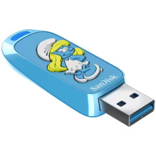 „SanDisk“ USB 3.2, „Ingot Type-A“, 130 MB/s, „Smurfette“ leidimas, 4x6 lizdinės plokštelės, pasaulinis