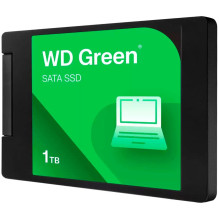 SSD WD Green 1TB SATA, 2,5 colio, 7 mm, nuskaitymo greitis: 545 MB/s
