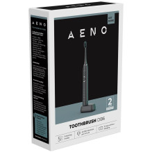 AENO Sonic elektrinis dantų šepetėlis DB6: juodas, 5 režimai, belaidis įkrovimas, 46000 aps./min., 40 dienų be įkrovimo,