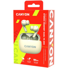 CANYON ausinės OnGo TWS-10 ANC+ENC Beige