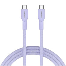 CANYON cable OnWire 60CL C-C 60W COLOR Braided 1m Purple