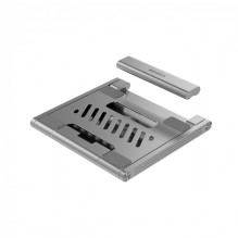 „Canyon“ nešiojamųjų kompiuterių stovas su šakotuvu, TYPE CF į HDMI2.0+2USB3.0+USBC3.0+RJ45+PD, TYEP C į C kabelis 1m ba