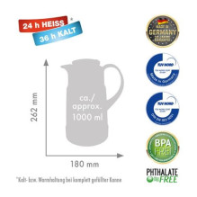 ROTPUNKT termosas, 1,0 l, ristretto (juodas) ROTPUNKT termosas, 1,0 l, ristretto (juodas)