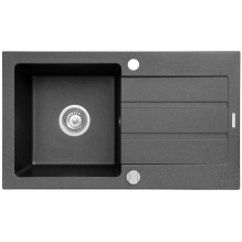 Sink MAIDSINKS Promo 76x44 1B 1D black Sink MAIDSINKS Promo 76x44 1B 1D black