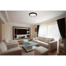 Modern LED ceiling plafond Activejet VERDI Black / Gold 23W