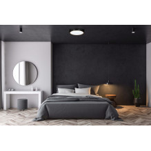 Modern LED ceiling plafond Activejet VERDI Black / Gold 23W