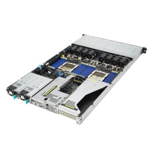 ASUS RS700A-E12-RS12U Socket SP5 Rack (1U) Juoda, Plieninė