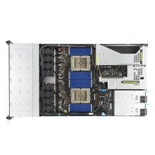 ASUS RS700A-E12-RS12U Socket SP5 Rack (1U) Juoda, Plieninė