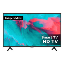„KrügerMatz KM0232-S6“ televizorius 81,3 cm (32 colių) HD išmanusis televizorius „Wi-Fi“ juodas 220 cd/m²