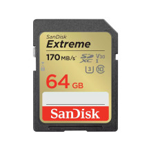 „SanDisk Extreme“ 64 GB SDXC UHS-I 10 klasės atmintis