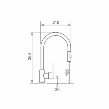 Komplektas - Kriauklė PYRAMIS CAMEA (79x50) 1B 1D R + Maišytuvas IDEA Black Edition - 070168502BE - Volcano