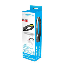 Esperanza EOT067 žibintuvėlis, juodas, LED žibintuvėlis su galvos juosta