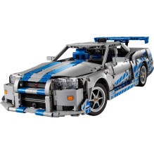 LEGO TECHNIC 42210 2 Greiti ir įsiutę Nissan Skyline GT-R (R34)